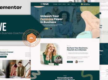 Tove - Feminine Business Coaching Elementor Template Kit Nulled