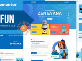 Zefun - Comedian & Entertainer Elementor Template Kit