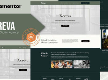 Xereva - Creative Digital Agency Elementor Template Kit Nulled